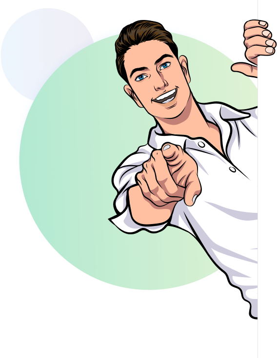 Man pointing at you
